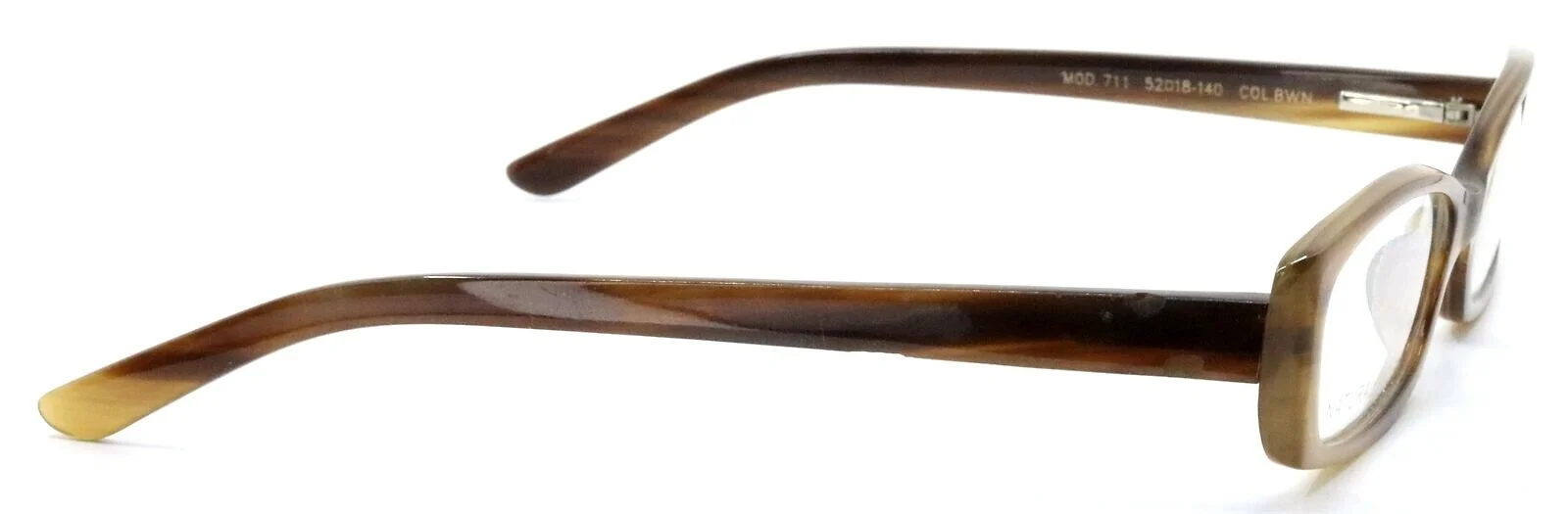 SAKI by MODO 711 Brown Natural Horn Eyeglasses Frames 52-18-140 Japan 4