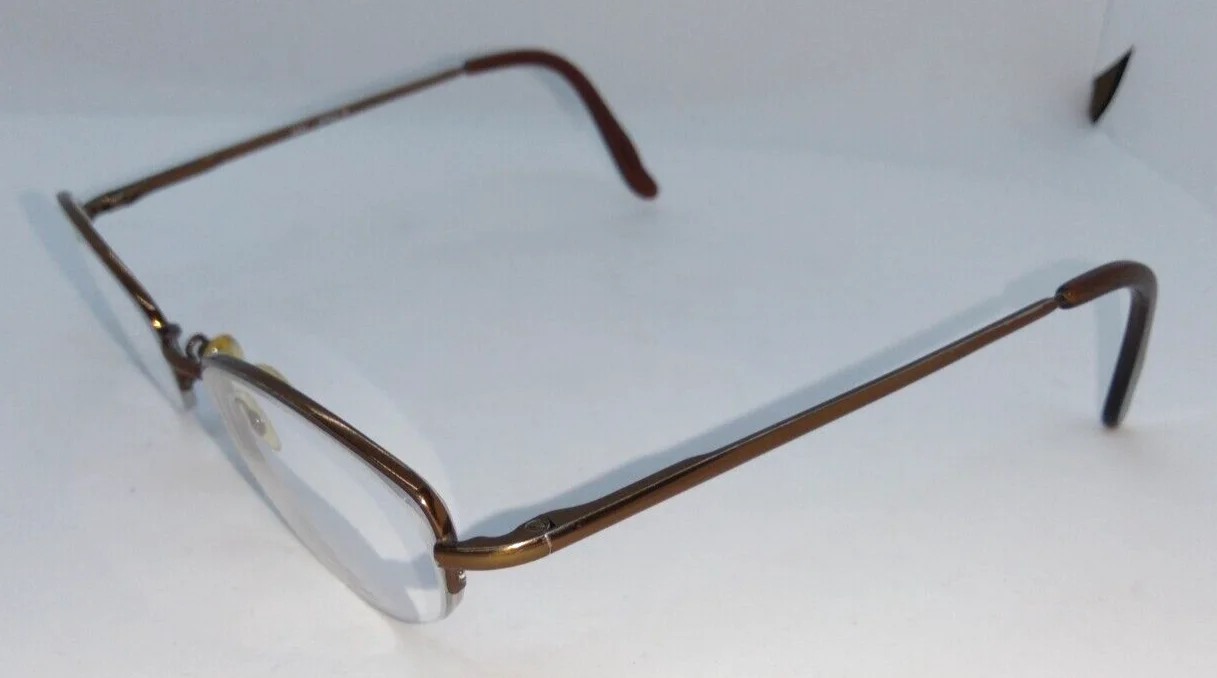 Saki Eyeglass Frames Brown Japan 1/2 Rim 2