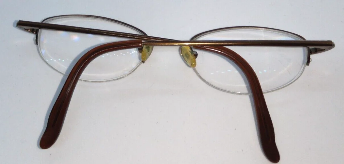 Saki Eyeglass Frames Brown Japan 1/2 Rim 3