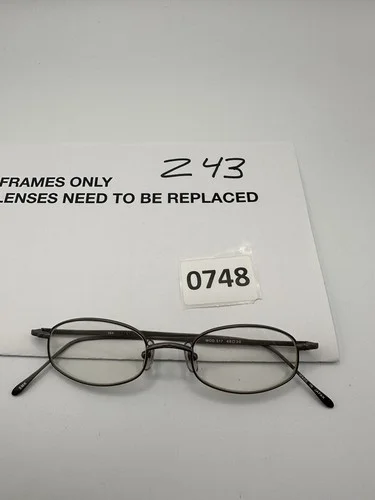 Saki Eyeglasses MOD.517 48 20 150 Gun Metal Round Full Rim Frames Only 2