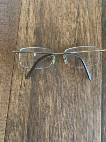 SAKI HANDMADE Eyeglasses Halfrimless Japan Mod312 55-18-145 Gunmetal Frames Only 3