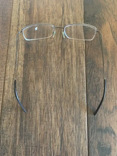 SAKI HANDMADE Eyeglasses Halfrimless Japan Mod312 55-18-145 Gunmetal Frames Only 4