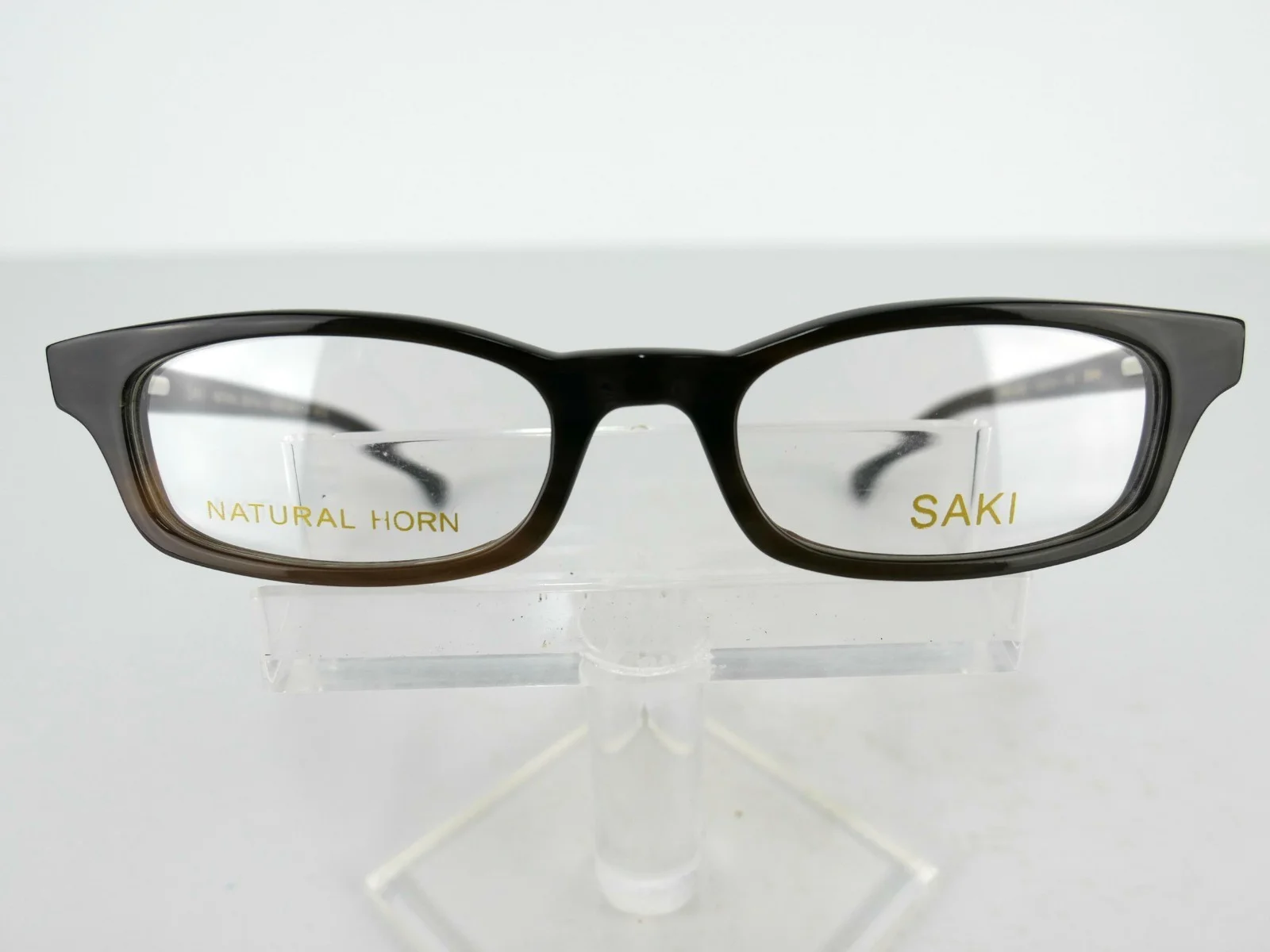 Saki Mod. 682 (BWN) Brown Natural Horn 50 x 19 140 mm Eyeglass Frames 3