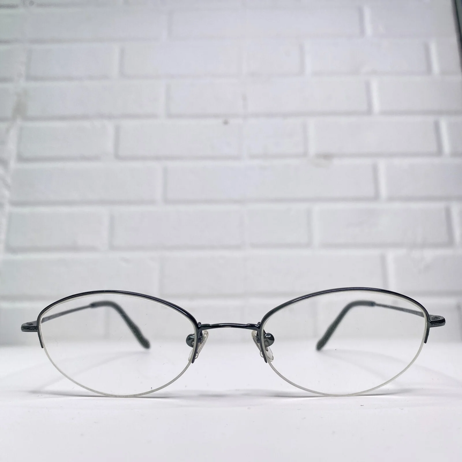 Saki Mod.692 Eyeglasses Frames Half Rim Womens Black 50-19-140 21665