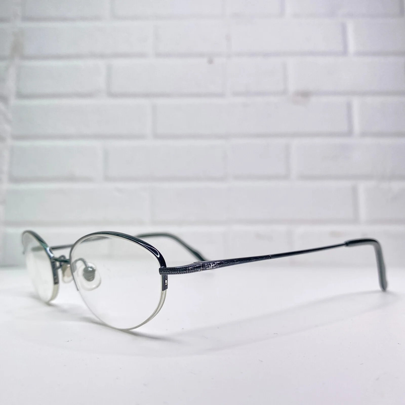 Saki Mod.692 Eyeglasses Frames Half Rim Womens Black 50-19-140 21665 2