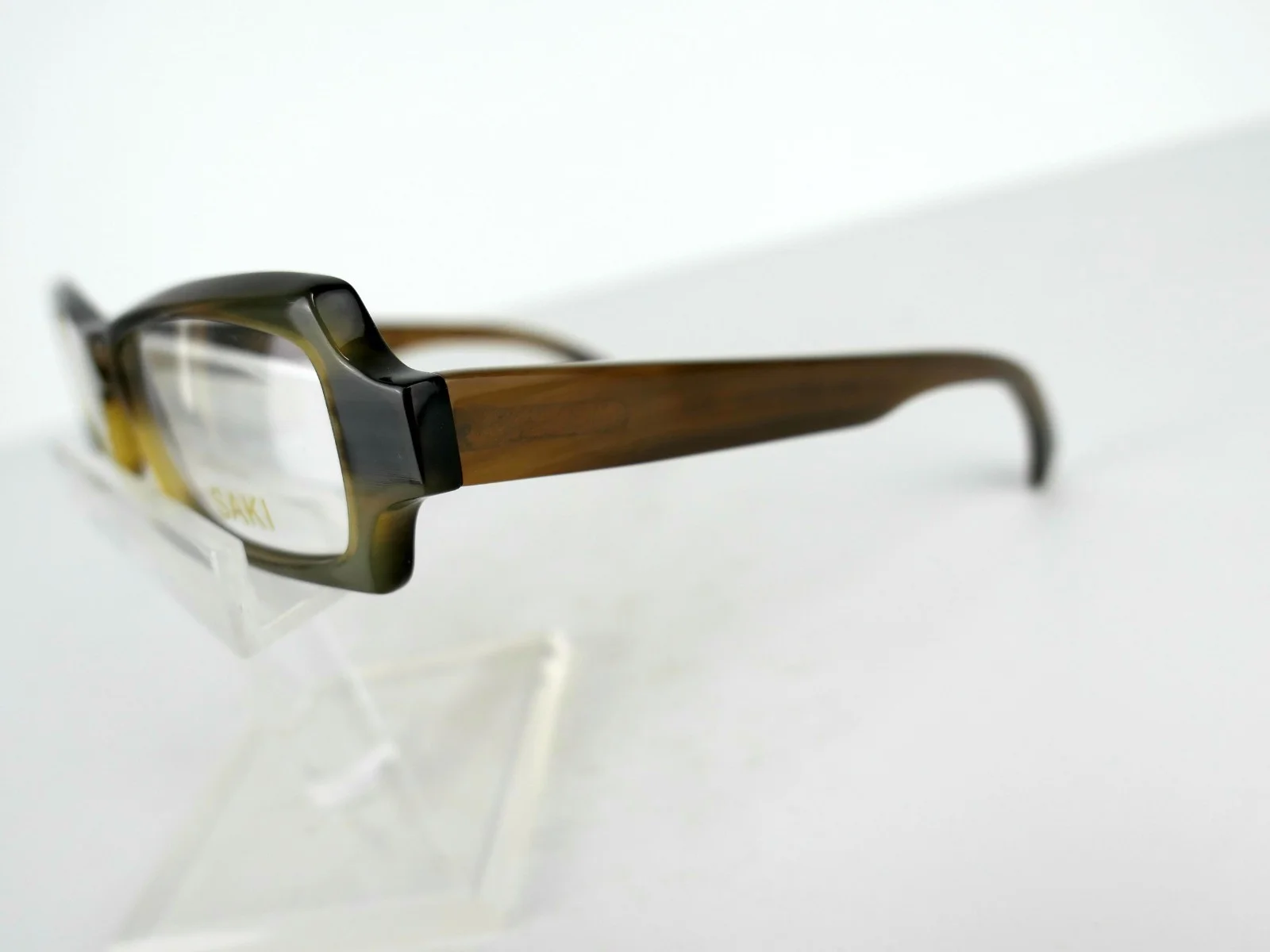 Saki Mod. 696 (BGE) Beige Natural Horn 50 x 17 140 mm Eyeglass Frames 4