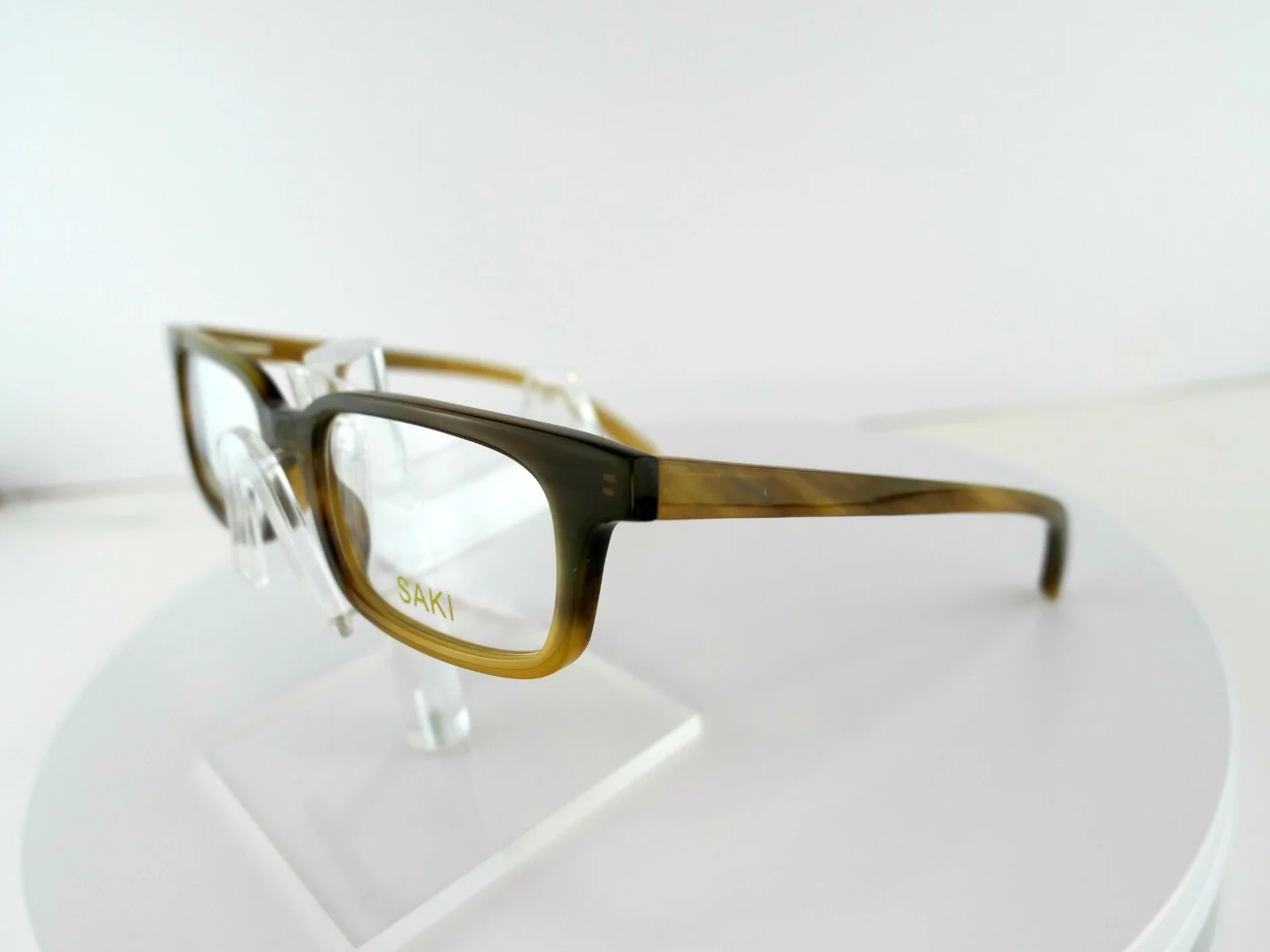 Saki Mod. 697 (BGE) Beige NATURAL HORN 53-19-140 Eyeglass Frames 2