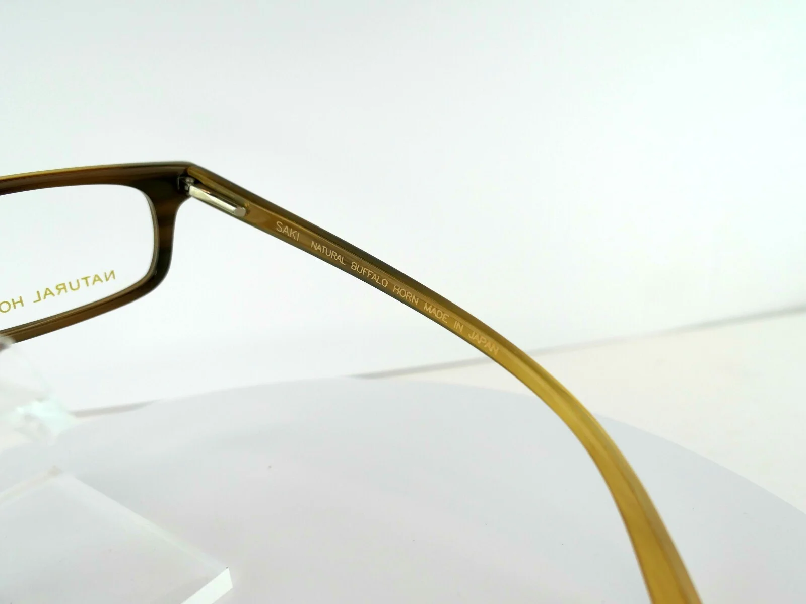Saki Mod. 697 (BGE) Beige NATURAL HORN 53-19-140 Eyeglass Frames 4