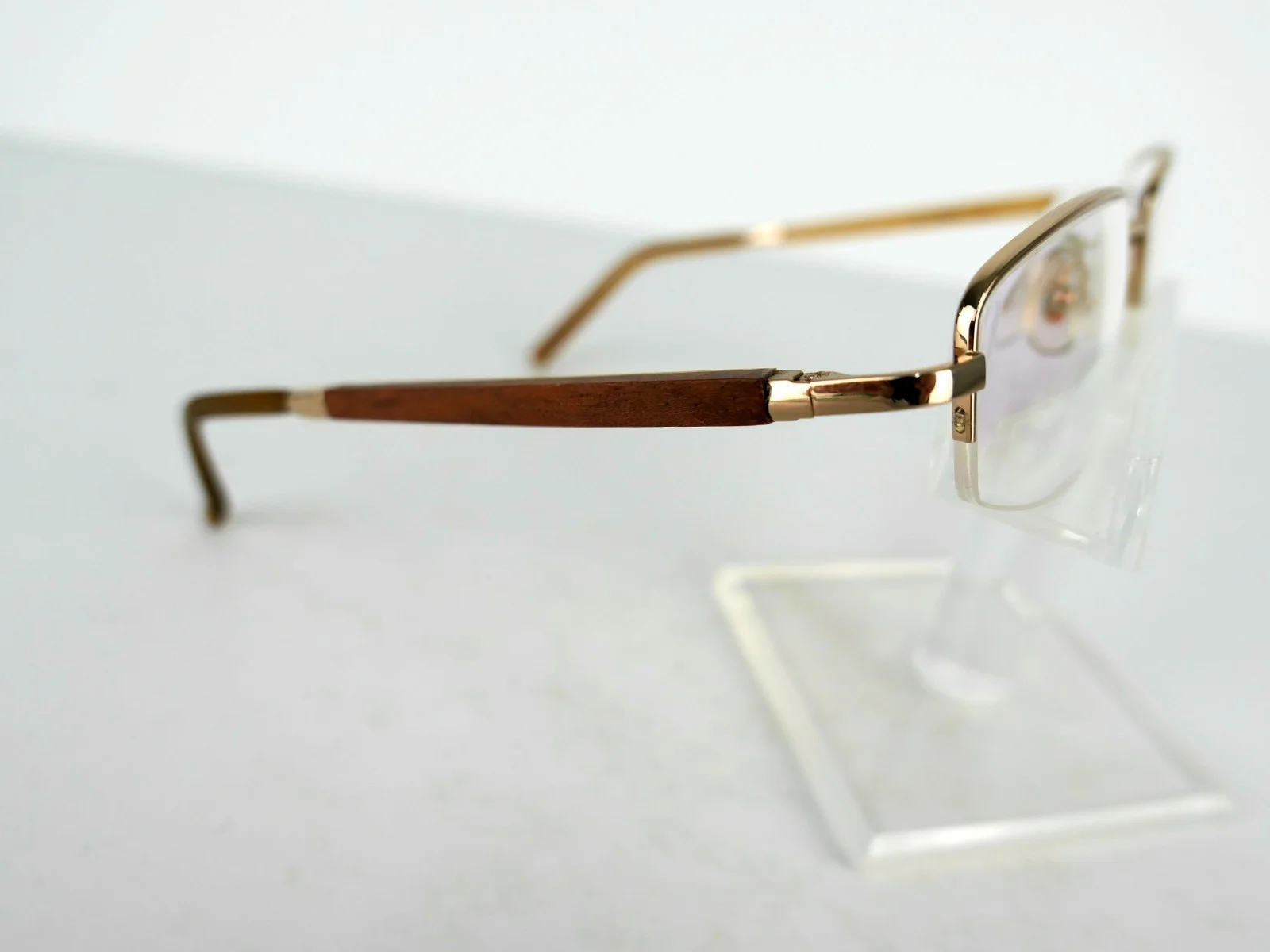 Saki Mod. 806 (GD) Gold / Wood 52 x 19 140 mm Eyeglass Frames 2