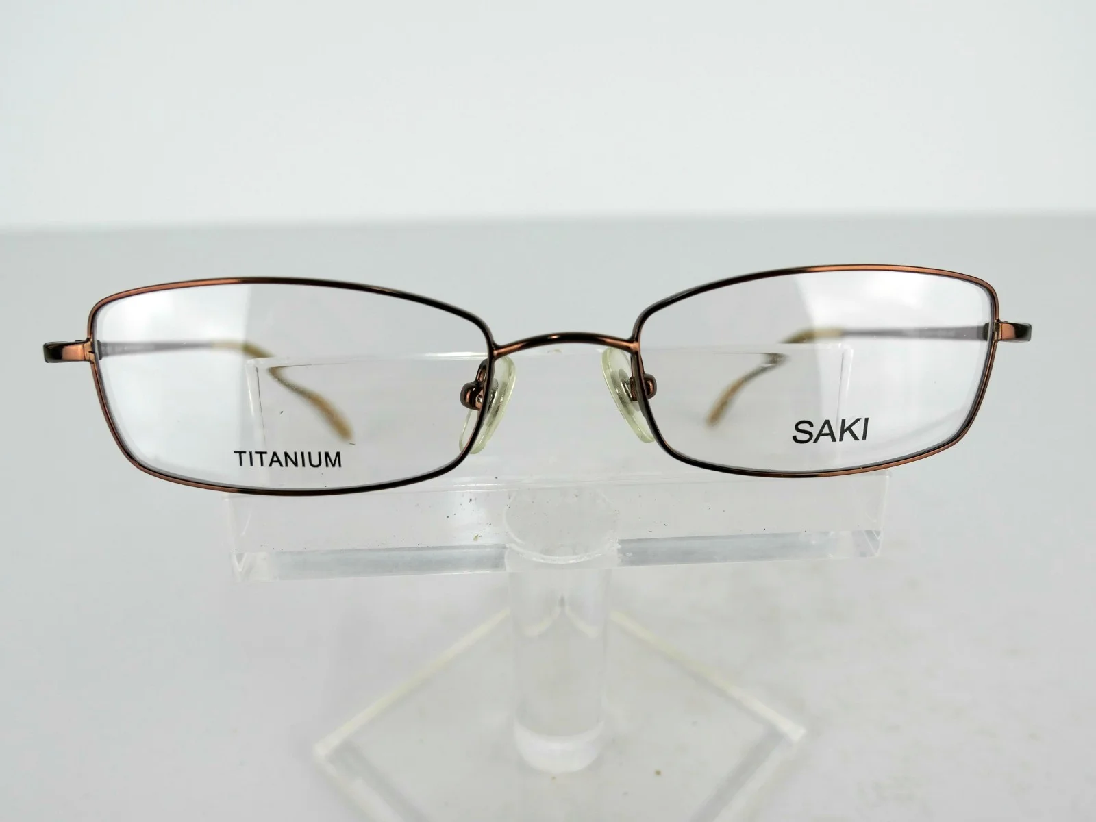 Saki TITANIUM Mod. 695 (SBWN) Soft Brown 51-18-140 mm Eyeglass Frames 3