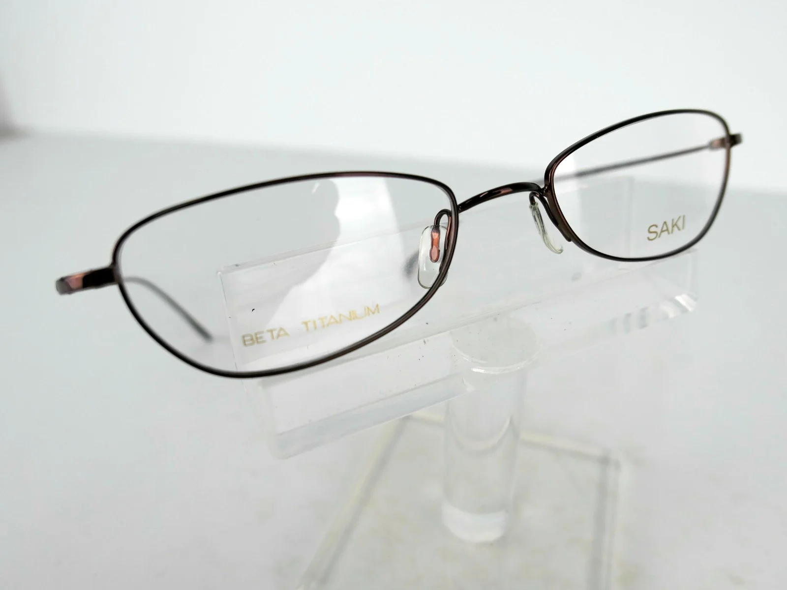 Saki TITANIUM Mod. 700 (SBWN) Satin Brown 50 x 18 142 mm Eyeglass Frames