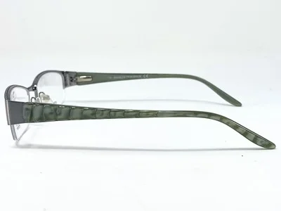 SAKS FIFTH AVENUE 232 Silver/ Green Half Rim Womens Eyeglasses Frame 51-17-135 3