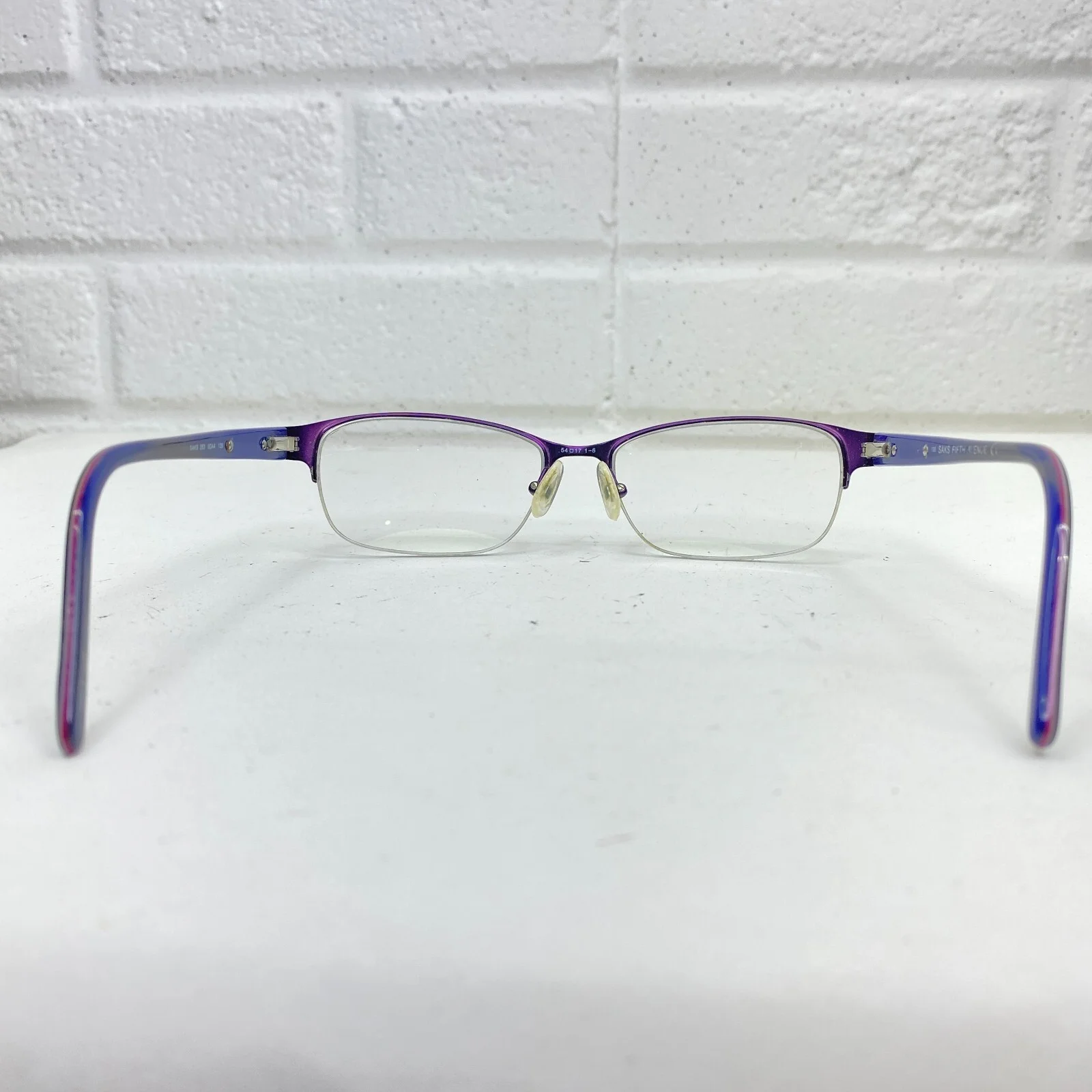 Saks Fifth Avenue 253 0DA4 Womens Eyeglasses Frames Purple 54-17-135 17676 3