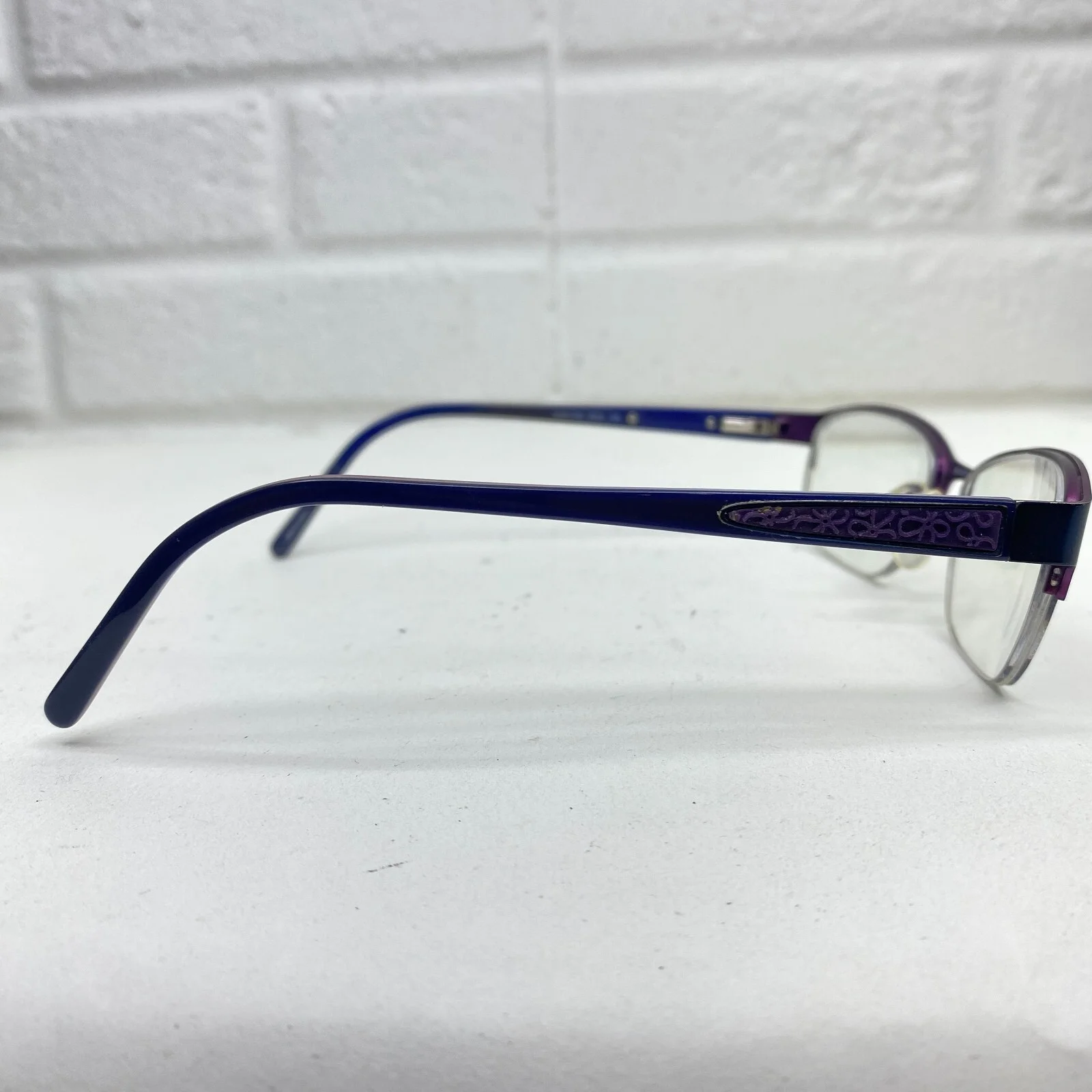 Saks Fifth Avenue 253 0DA4 Womens Eyeglasses Frames Purple 54-17-135 17676 4