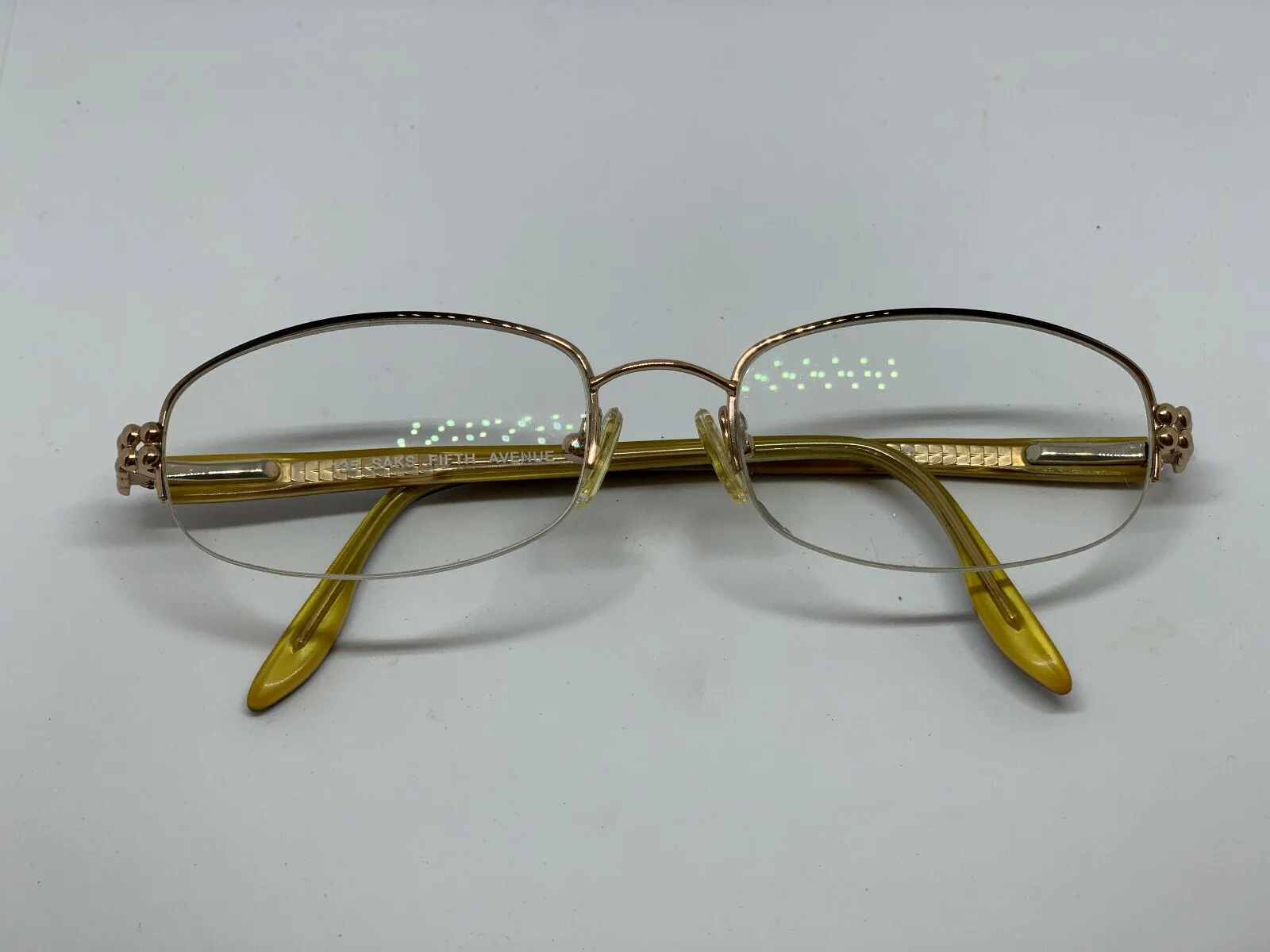 Saks Fifth Avenue Eyeglass Frames 0SJ9 S5A 179 Half Rim 53-18 135