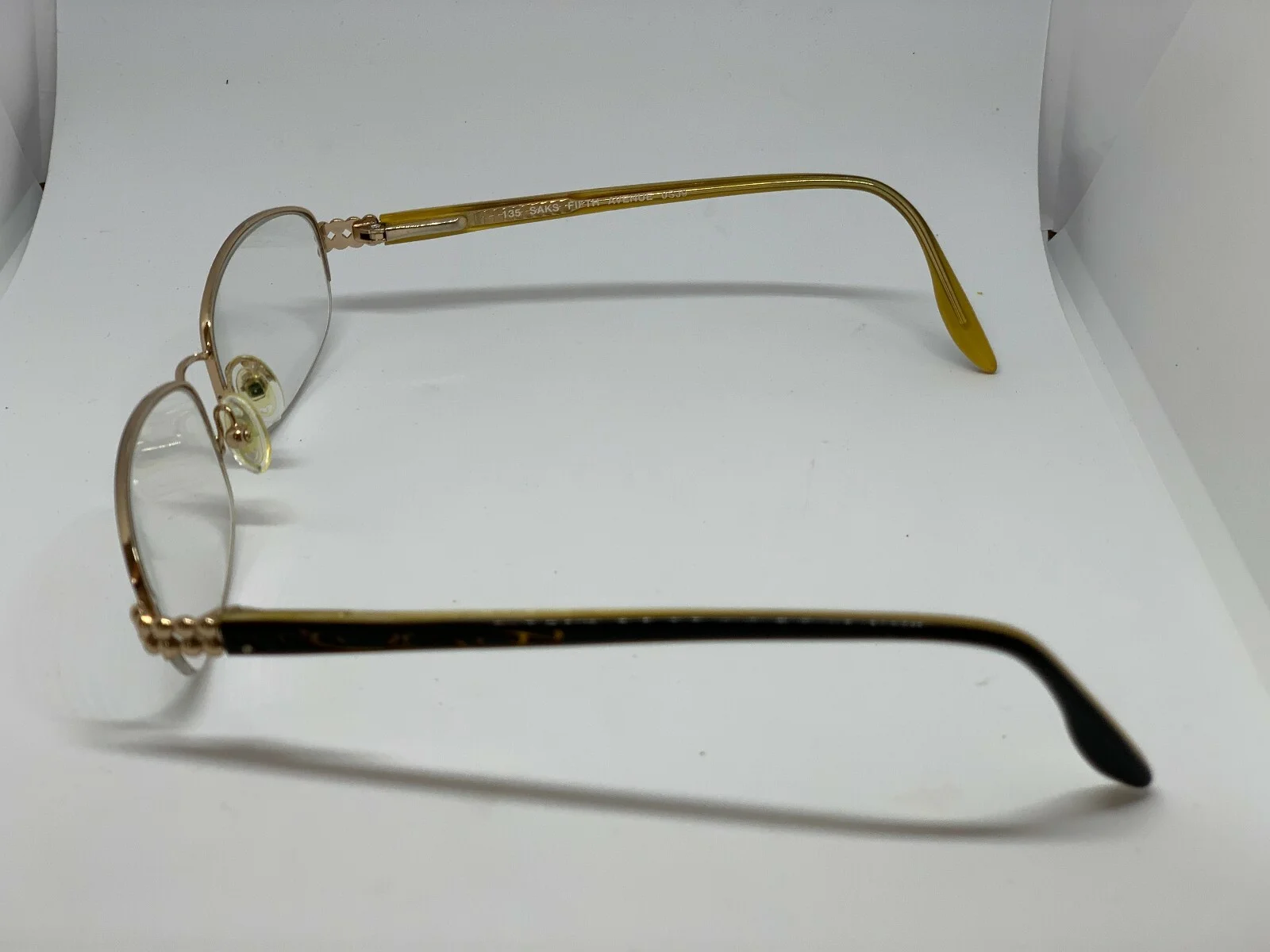 Saks Fifth Avenue Eyeglass Frames 0SJ9 S5A 179 Half Rim 53-18 135 4
