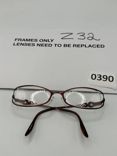 saks fifth avenue eyeglass Frames S5A 201 TY3 50 17 130 Red Oval 2