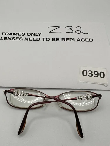 saks fifth avenue eyeglass Frames S5A 201 TY3 50 17 130 Red Oval 3