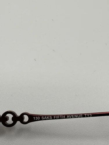 saks fifth avenue eyeglass Frames S5A 201 TY3 50 17 130 Red Oval 4