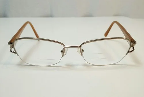 Saks Fifth Avenue Eyeglass Frames S5A250 Animal Print Half Rim 52[]14-135 2