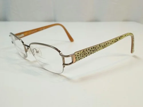 Saks Fifth Avenue Eyeglass Frames S5A250 Animal Print Half Rim 52[]14-135 3