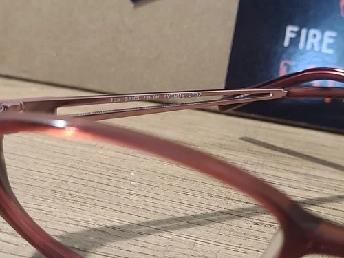 Saks Fifth Avenue S5A 185 OTQ2 Pink Diamond Eyeglasses Frames 54-16-135 4