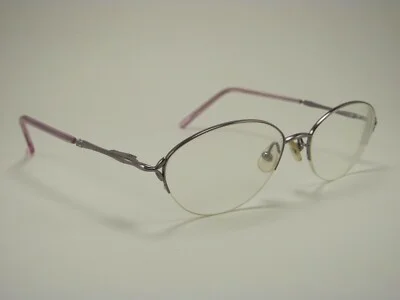 Saks Fifth Avenue S5A 198T Light Pink Half-Rim RX Eyeglass Frames 52-16-135