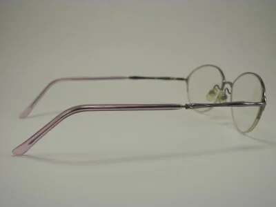 Saks Fifth Avenue S5A 198T Light Pink Half-Rim RX Eyeglass Frames 52-16-135 3