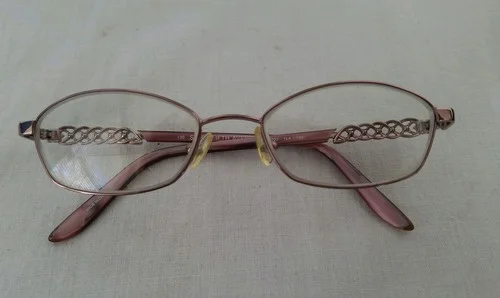 SAKS FIFTH AVENUE S5A 203 1L4 Dusty Rose Eyeglasses 130 Metal Frame 49□17 0-6