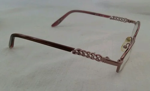 SAKS FIFTH AVENUE S5A 203 1L4 Dusty Rose Eyeglasses 130 Metal Frame 49□17 0-6 2