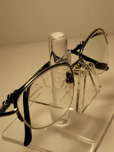 SAKS FIFTH AVENUE S5A-211 Eyeglasses Frames 50-17-130 9/3 Half Rim Silver 3UW