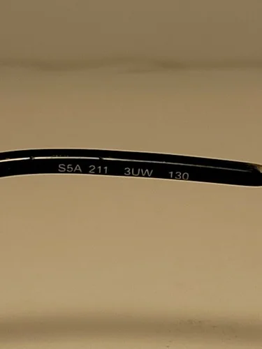 SAKS FIFTH AVENUE S5A-211 Eyeglasses Frames 50-17-130 9/3 Half Rim Silver 3UW 4