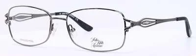 Saks Fifth Avenue SAKS 278 01N0 Gunmetal Rectangle Womens Eyeglasses 54-17-130