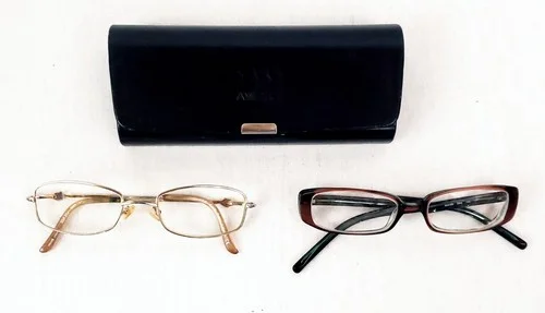 Saks Fifth Avenue Womens Eyeglasses/Frames 2 Pair Lot With Black Saks Case