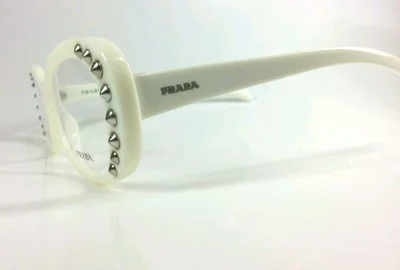 SALE!! PRADA EYEGLASSES VPR 21R 7S3-1O1 White 53/19/140 FREE SHIPPING! 3