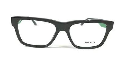 SALE! PRADA EYEGLASSES VPR16R 1AB-101 BLACK/GREEN/NAVY 51-16-140 FREE SHIPPING!! 2