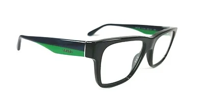 SALE! PRADA EYEGLASSES VPR16R 1AB-101 BLACK/GREEN/NAVY 51-16-140 FREE SHIPPING!! 4