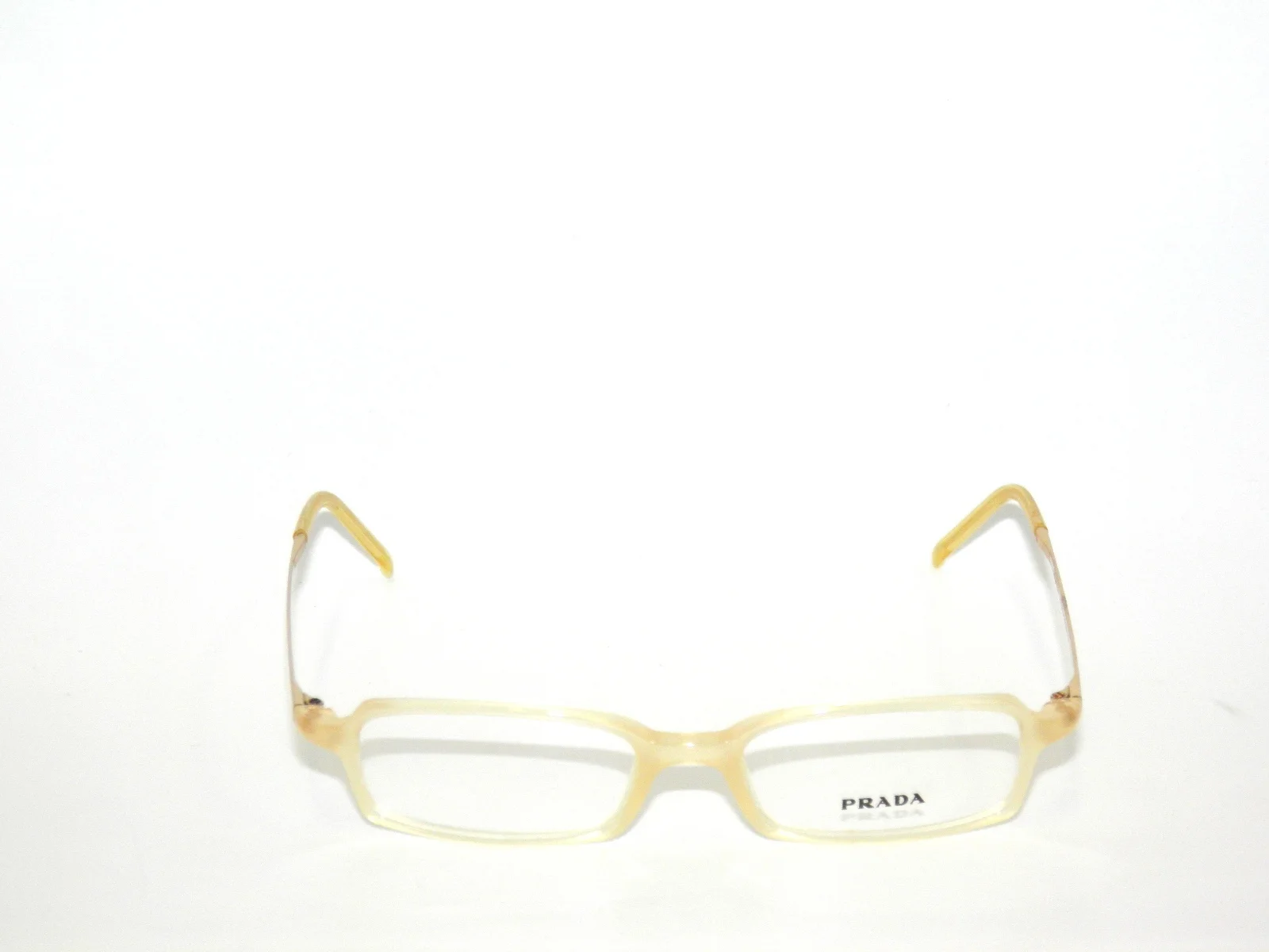 SALE! PRADA VPR 13E 13 IVORY-GOLD 7AV-1O1 EYEGLASSES 49 2