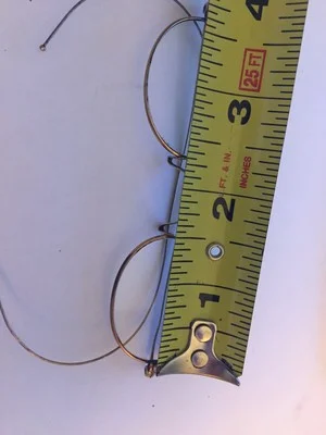 SALE Small Antique Eyeglasses Gold Filled Rims Cable Temple Vintage Frames 4 4