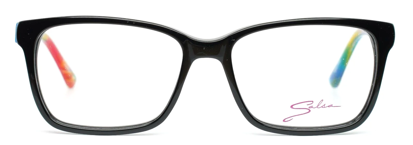 SALSA SA5005 BK Black Womens Square Full Rim Eyeglasses 52-15-135 B:36 2