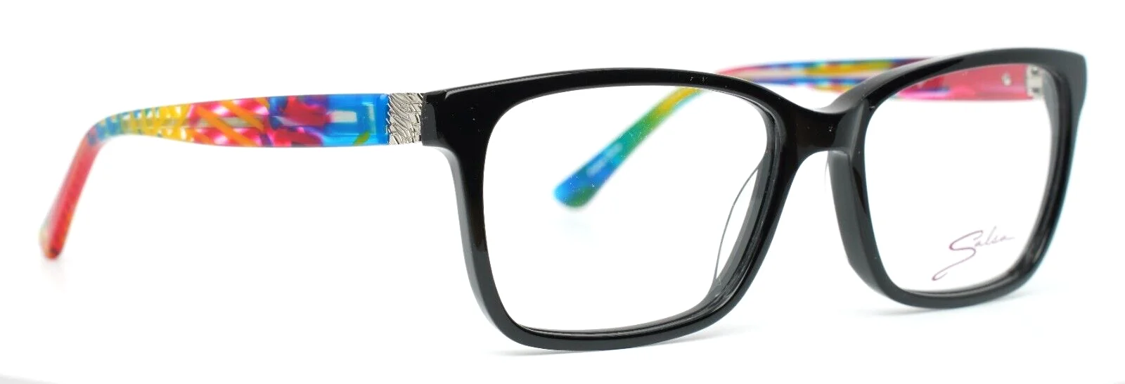 SALSA SA5005 BK Black Womens Square Full Rim Eyeglasses 52-15-135 B:36 3