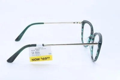 Salsa SA8006 Emerald Cat Eye Women Full Rim 51-19-135 Eyeglasses Frames 4