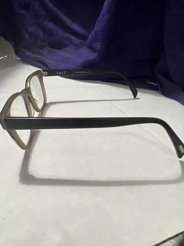 SALT Eyewear NOVAK Tortoise And Black Eyeglasses Frames Japan Discontinued VGC 4