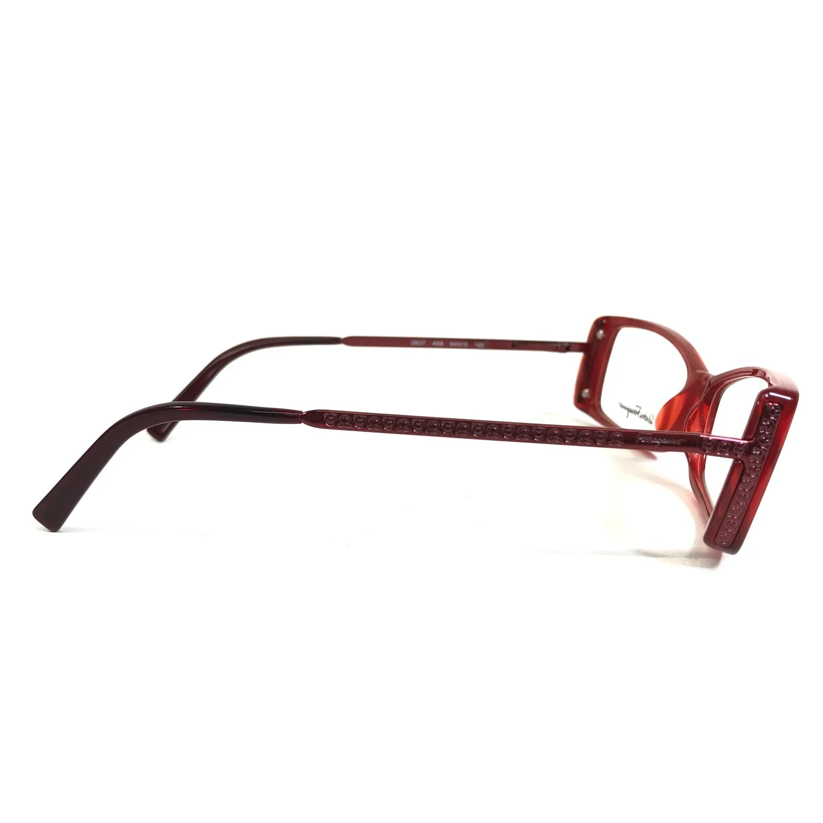 Salvatore Ferragamo Eyeglasses Frames 2607 459 Sparkly Red Cat Eye 52-15-130 4