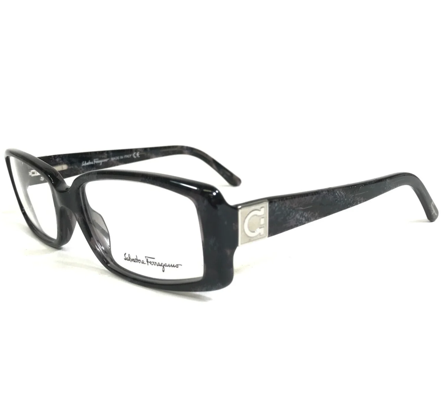 Salvatore Ferragamo Eyeglasses Frames 2632 566 Black Purple Gray 51-16-135