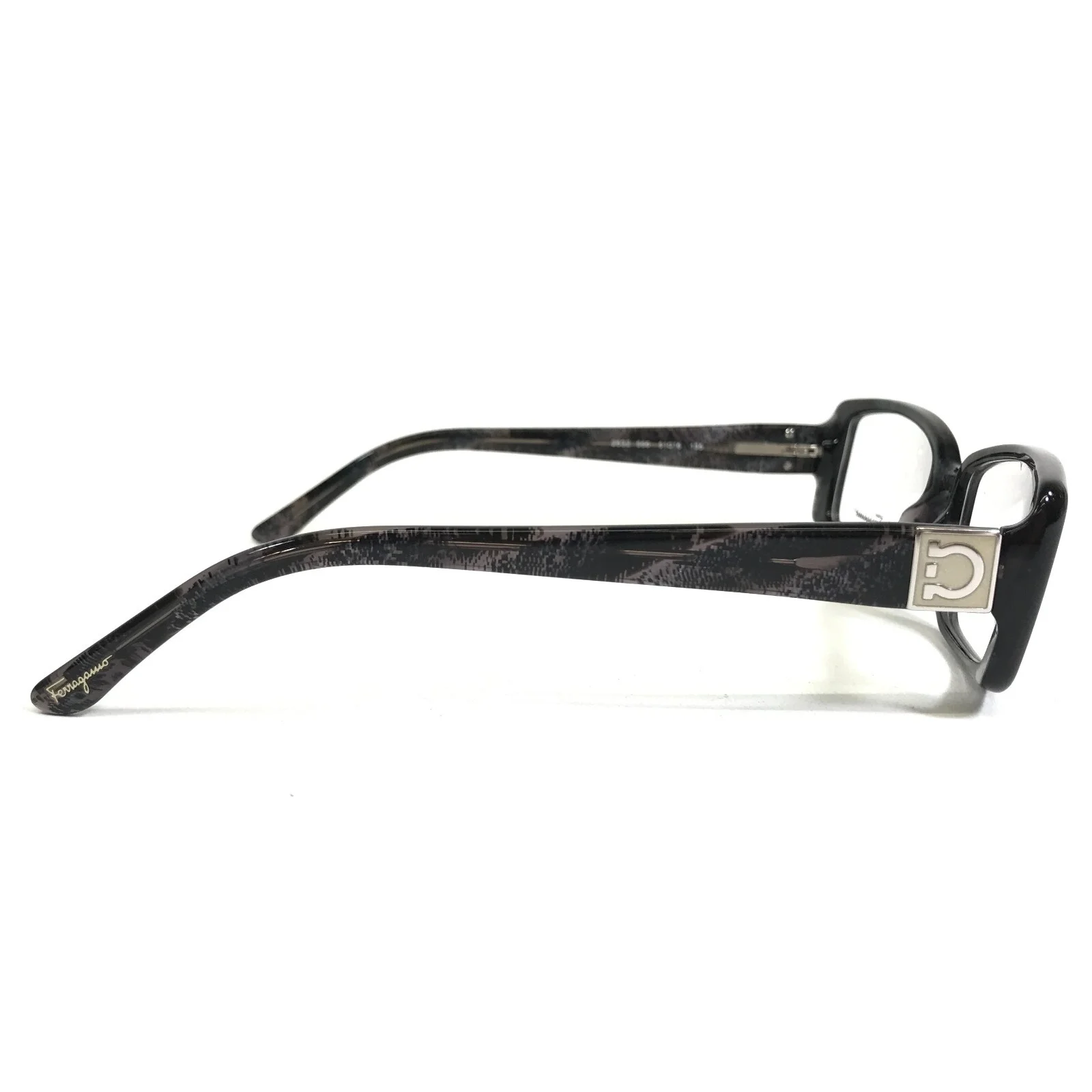 Salvatore Ferragamo Eyeglasses Frames 2632 566 Black Purple Gray 51-16-135 4