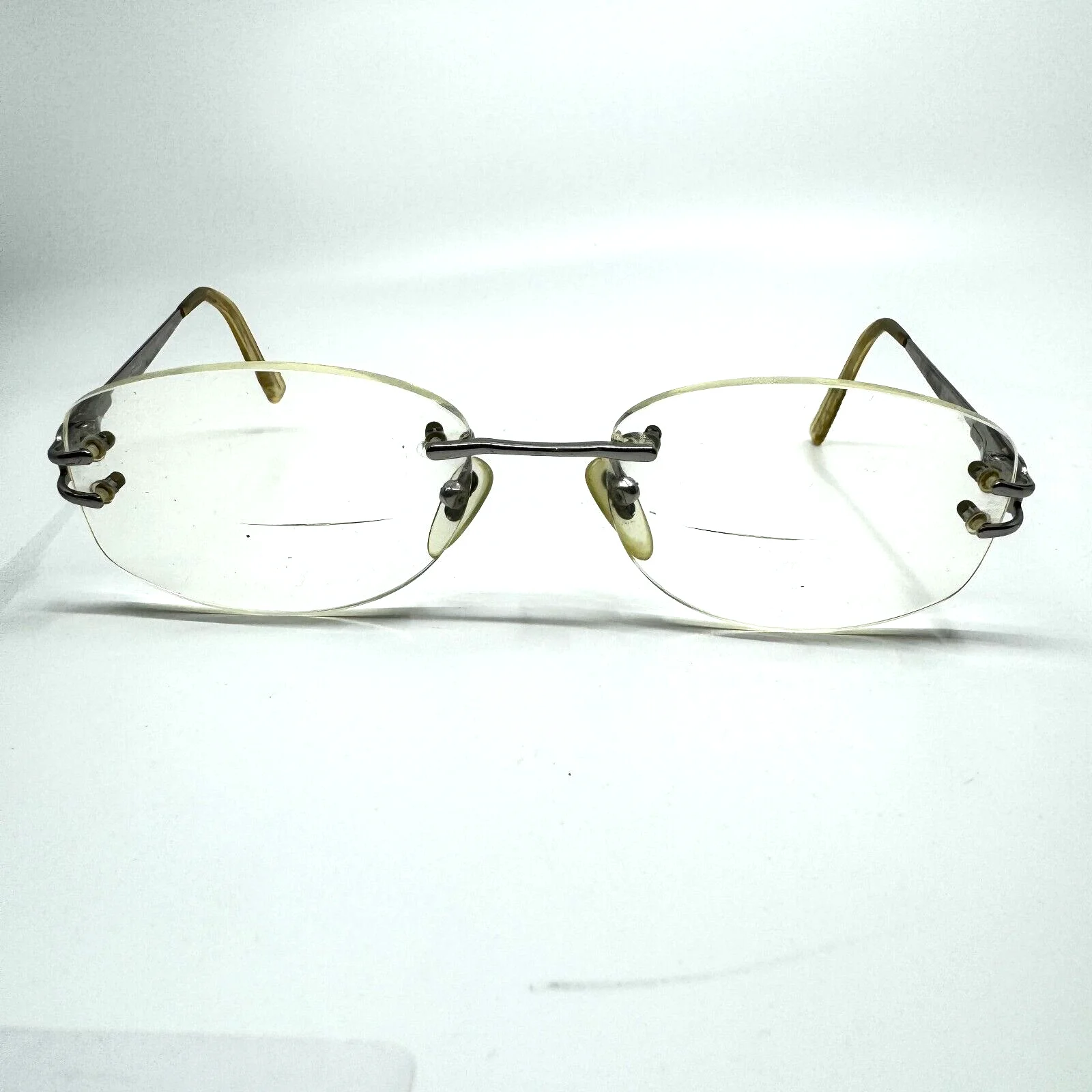 Salvatore Ferragamo Eyeglasses Frames Rimless silver 1597 511 53-17-130 H9338