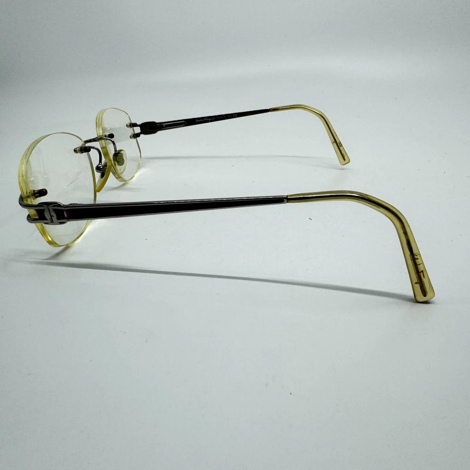 Salvatore Ferragamo Eyeglasses Frames Rimless silver 1597 511 53-17-130 H9338 2