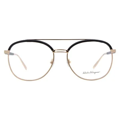 Salvatore Ferragamo Round Eyeglasses SF2195L 786 Rose Gold 57mm 2195 2