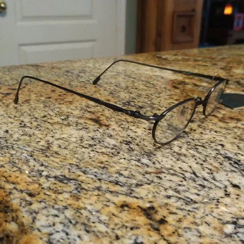 SANTA BARBARA POLO COL C26 Silver Oval Metal Frame Eyeglasses Japan 3
